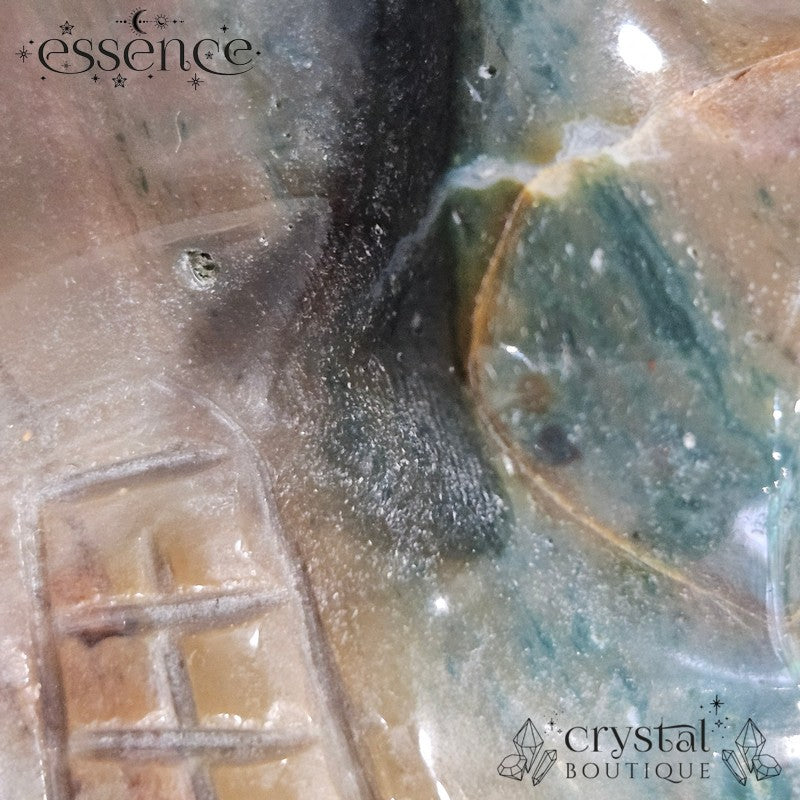Ocean Jasper Skull (Woodland Flame)