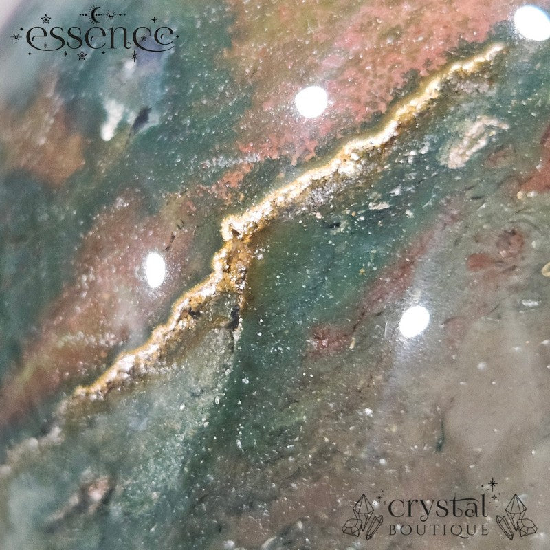 Ocean Jasper Skull (Woodland Flame)