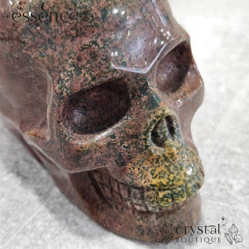 Ocean Jasper Skull- Ancient Grove