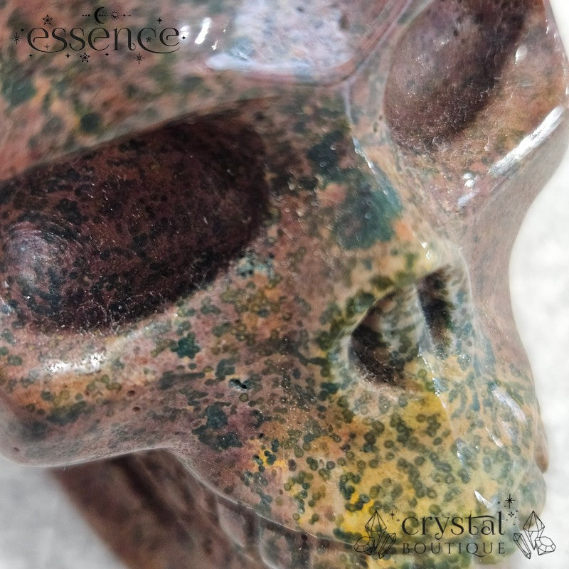 Ocean Jasper Skull- Ancient Grove