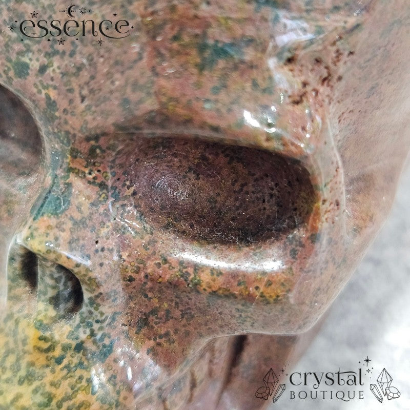 Ocean Jasper Skull- Ancient Grove