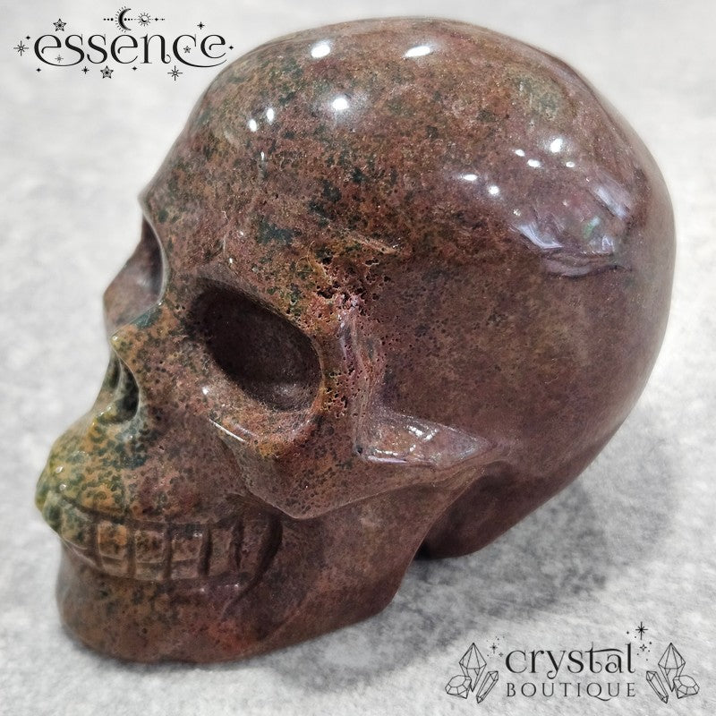 Ocean Jasper Skull- Ancient Grove