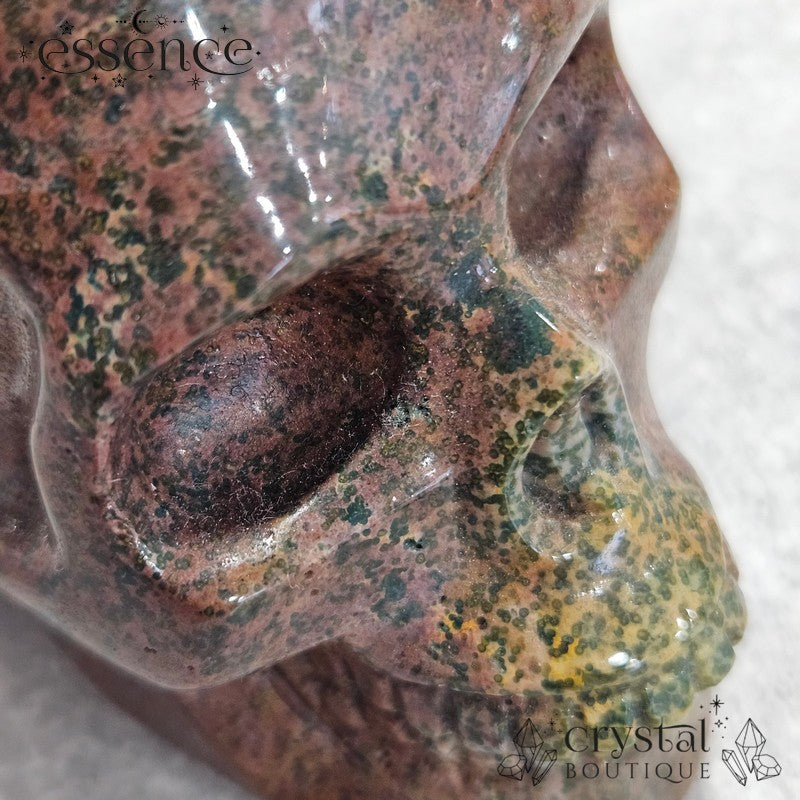 Ocean Jasper Skull- Ancient Grove