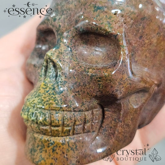 Ocean Jasper Skull- Ancient Grove