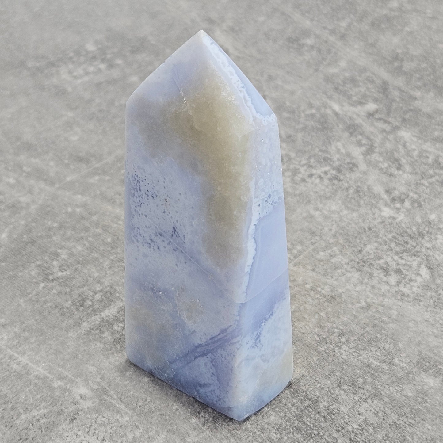 Blue Lace Agate Tower - Mistfall