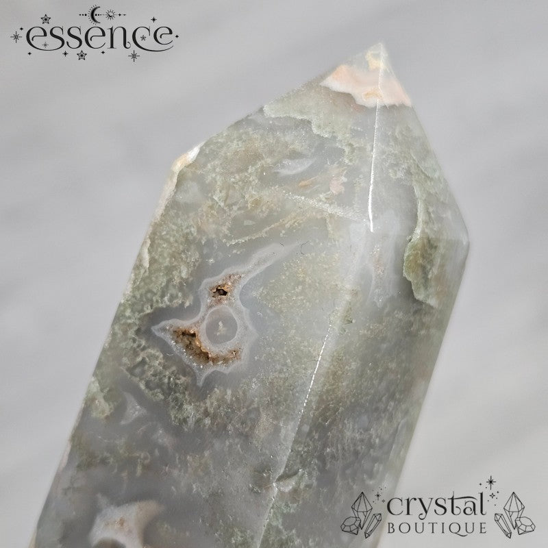 Moss Agate Tower🌿 Deep Woods | 158g
