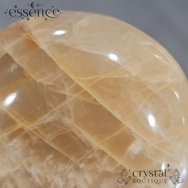Peach Moonstone Palm Stone 123g