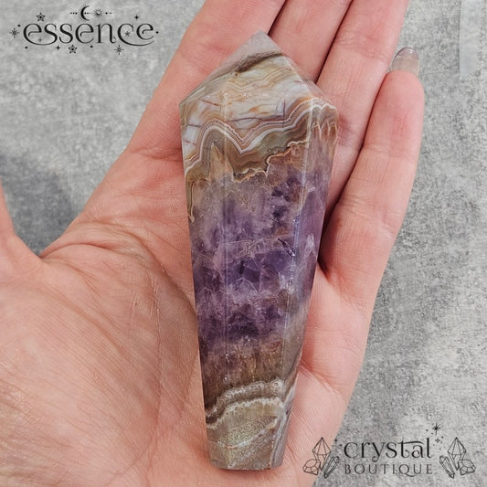 Amethyst & Crazy Lace Agate Wand 130g