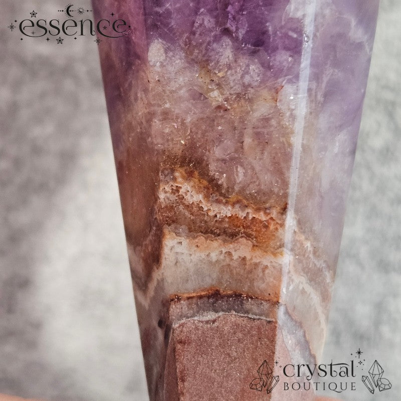 Amethyst & Crazy Lace Agate Wand 130g