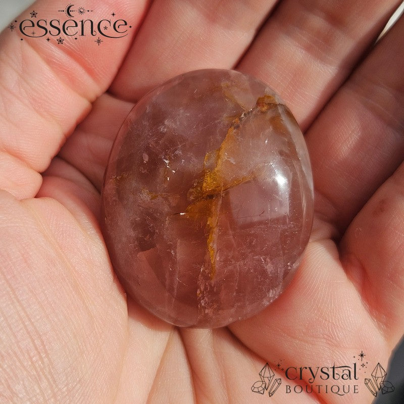 Chunky Pink / Red Hematoid Quartz Tumble Stones