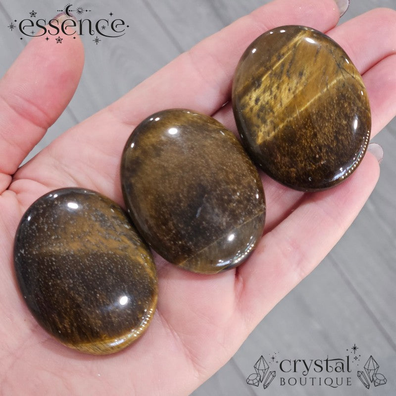 Tigers Eye Palm Stones
