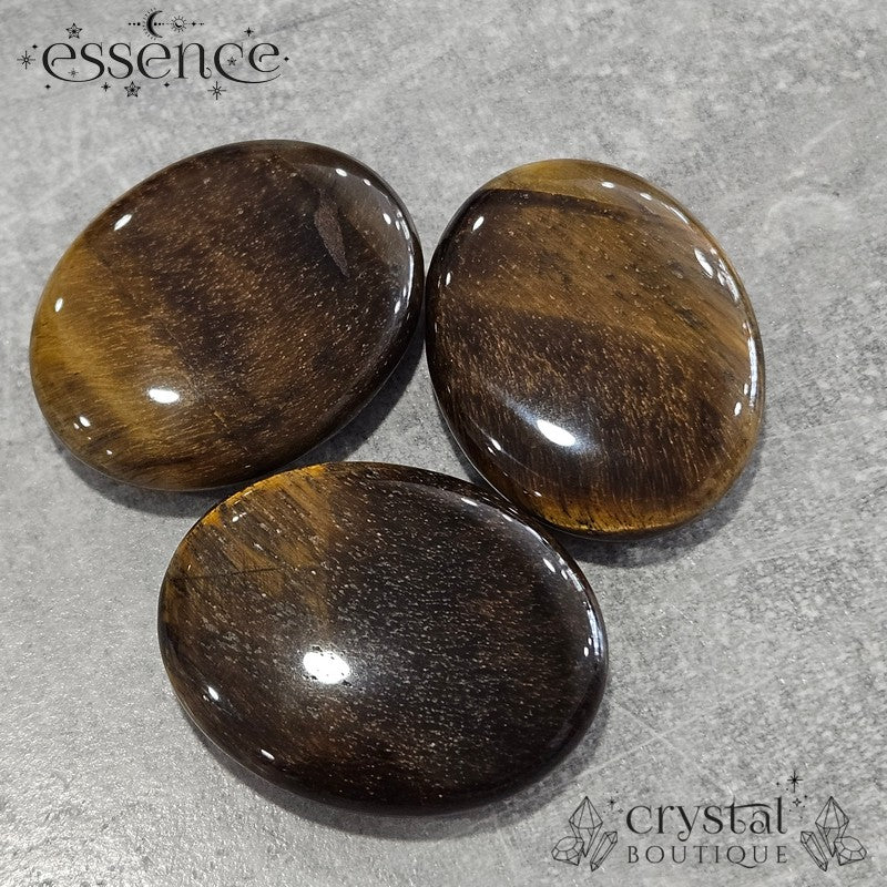 Tigers Eye Palm Stones