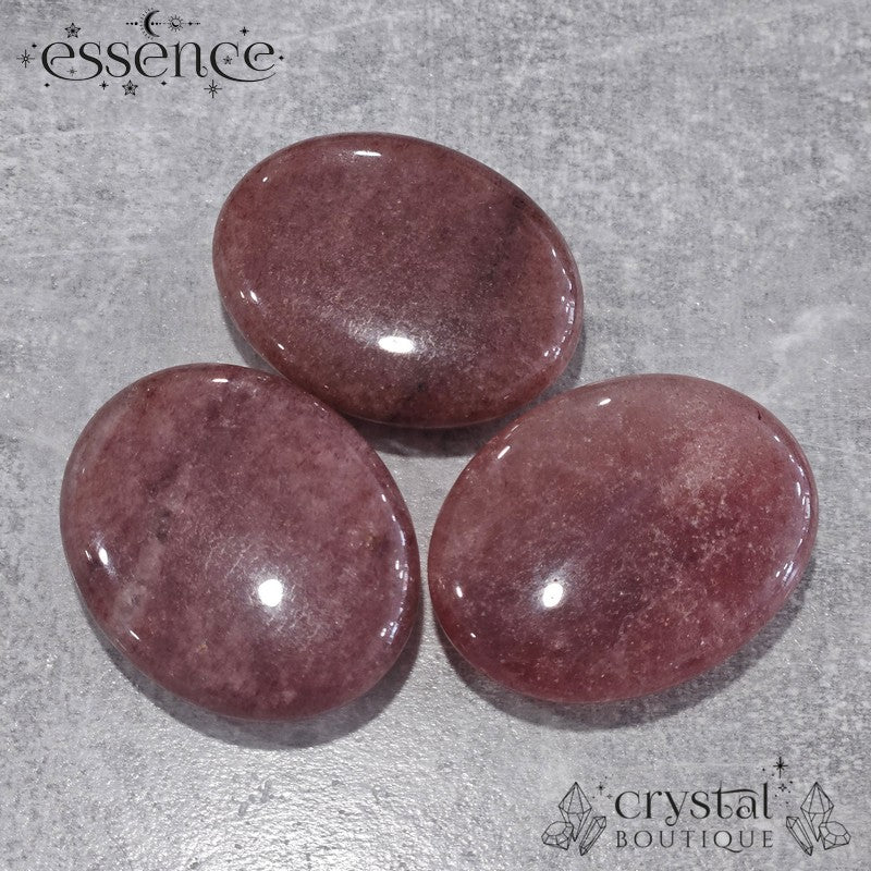 Strawberry Quartz Palm Stone