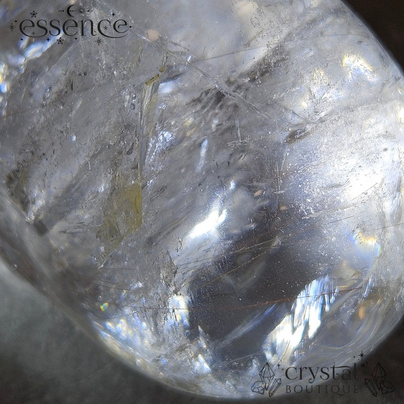 Brazilian Rutile Quartz Skull – 719g – Hand Carved by Pitico