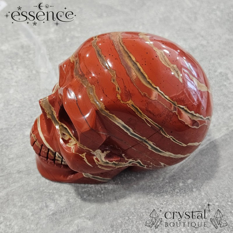 Red Jasper Skull
