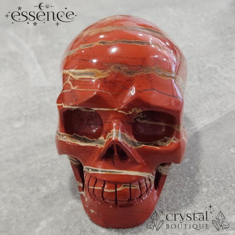 Red Jasper Skull