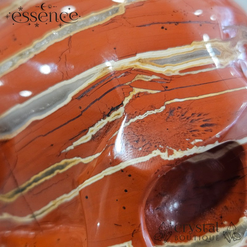 Red Jasper Skull