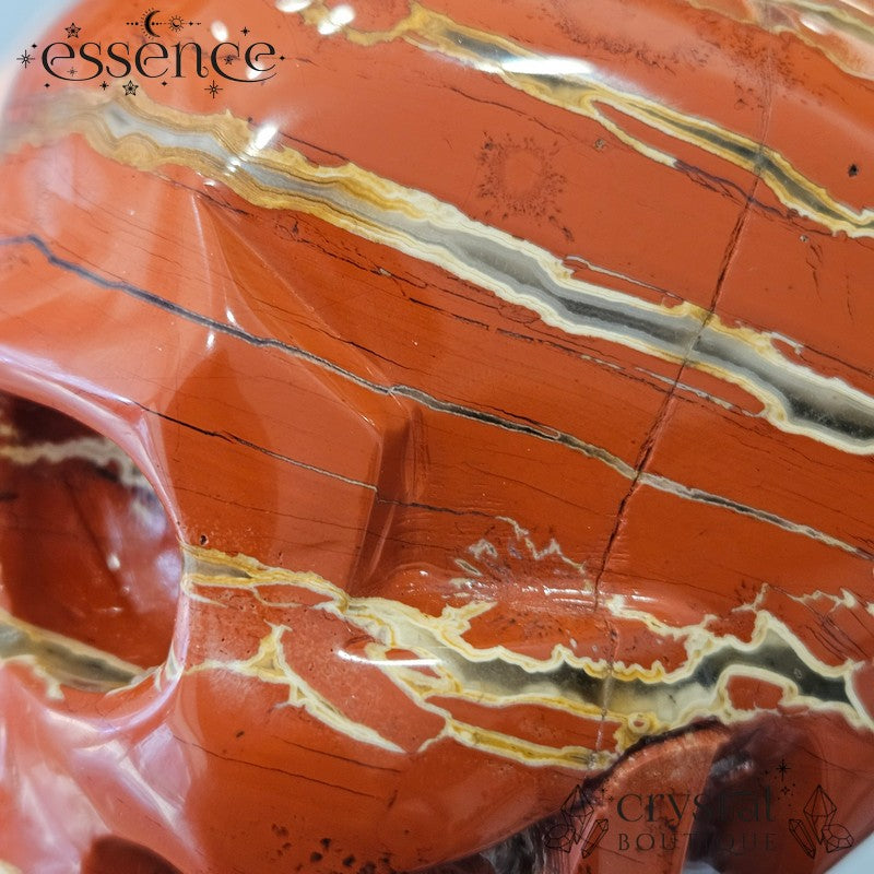 Red Jasper Skull