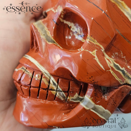 Red Jasper Skull