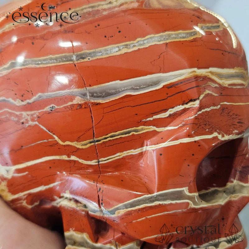 Red Jasper Skull
