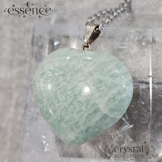 Amazonite Heart Pendant
