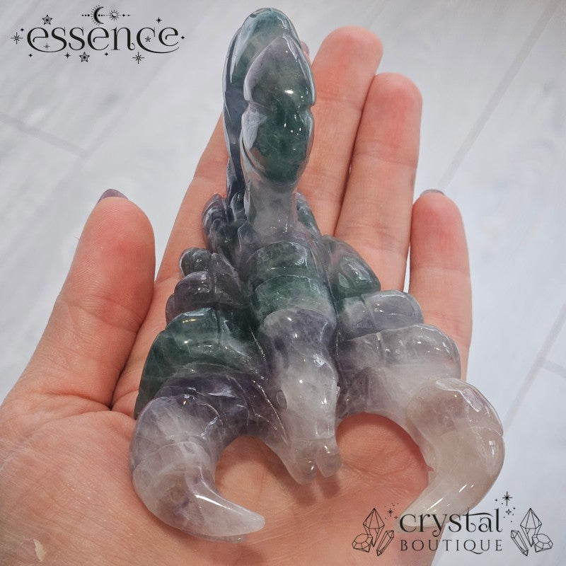 Fluorite Scorpion (Hand Carved)