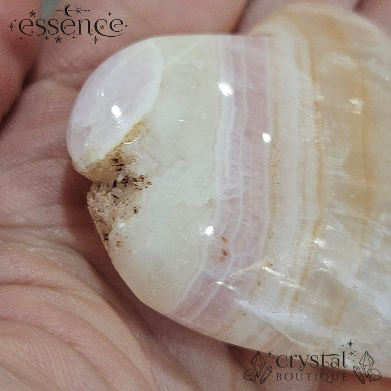 Pink Aragonite Heart