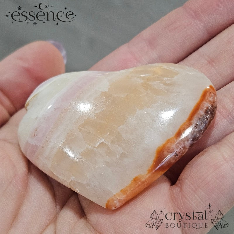 Pink Aragonite Heart