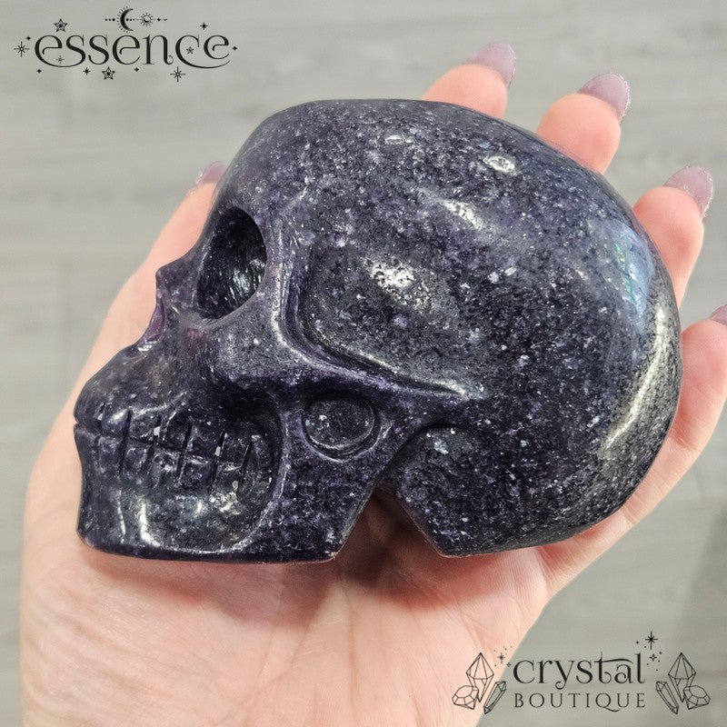 Lepidolite Skull