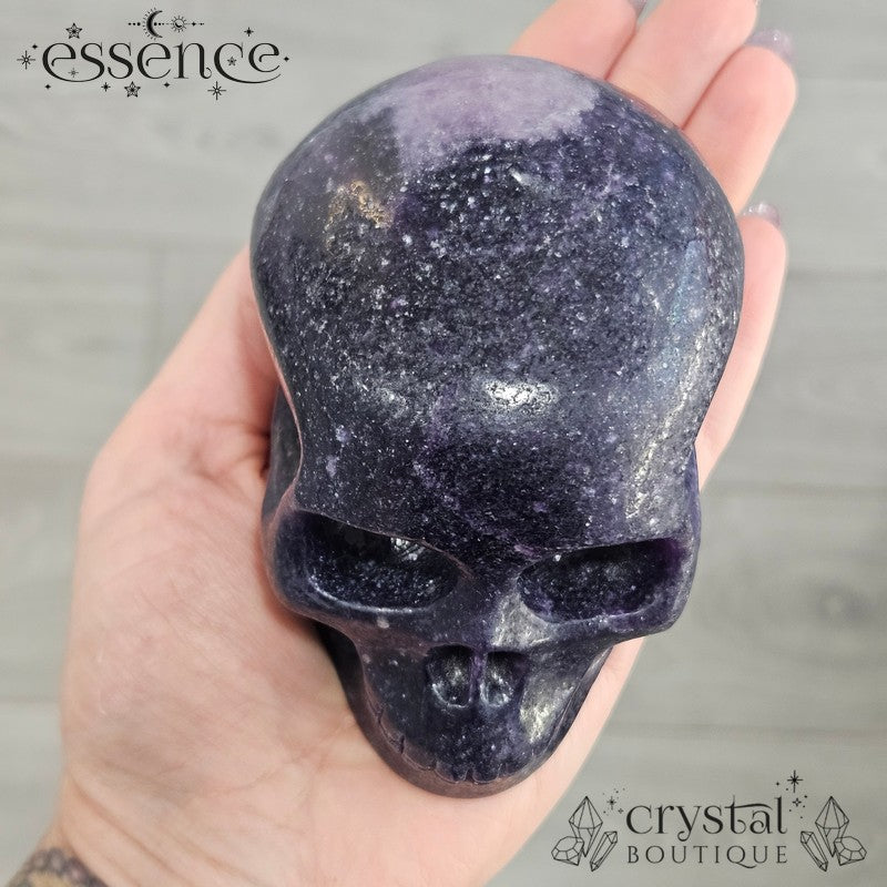 Lepidolite Skull