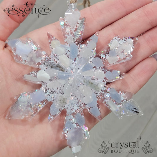 Crystal Resin Snowflake Decoration