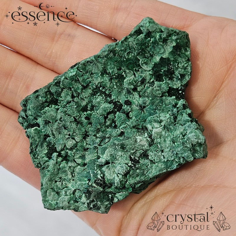 Raw Velvet Malachite β Fibrous Crystal Formation