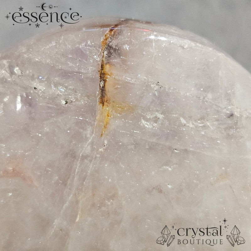 Amethyst Lace Agate Heart on Stand