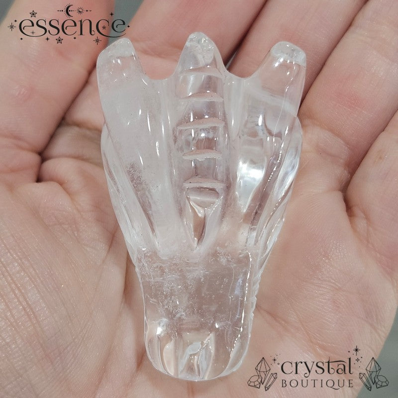 Brazilian Clear Quartz Dragon Heads