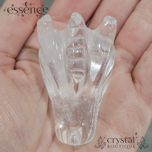 Brazilian Clear Quartz Dragon Heads