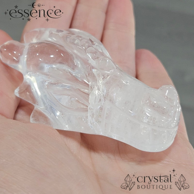 Brazilian Clear Quartz Dragon Heads