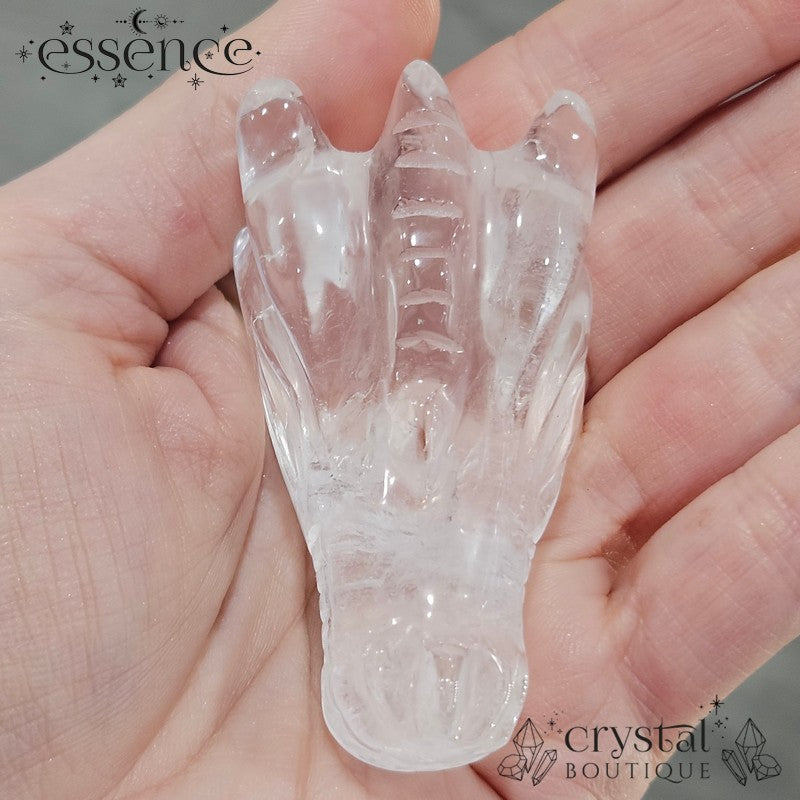 Brazilian Clear Quartz Dragon Heads