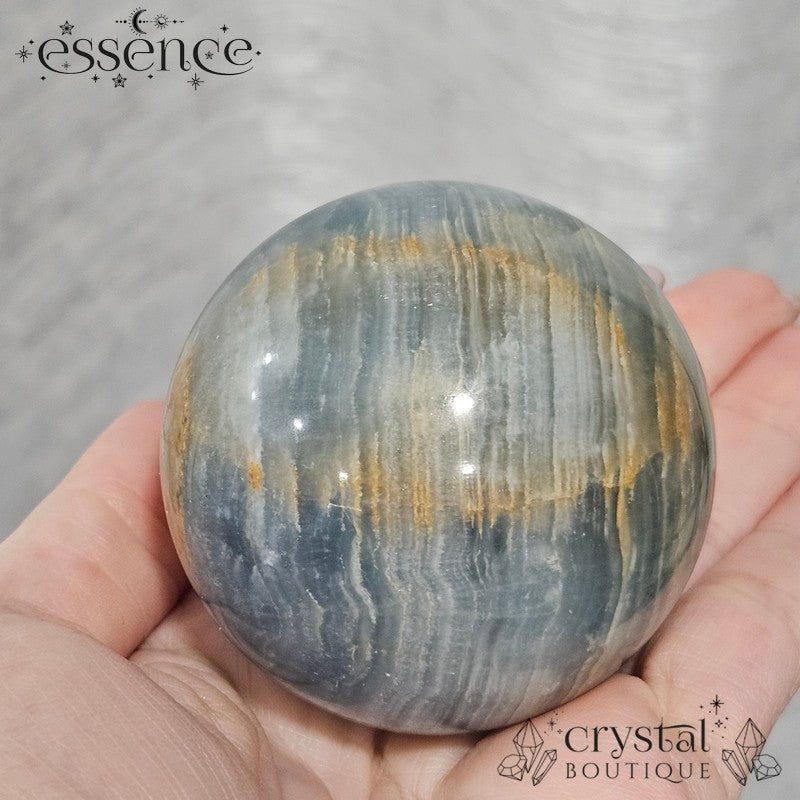 Blue Banded Calcite Spheres