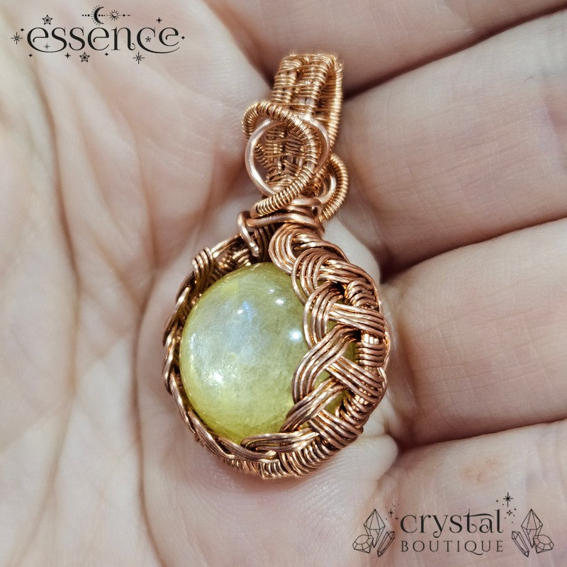 Yellow Mica Anxiety Pendant