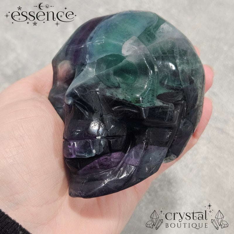 FLUORITE SKULL – 736g