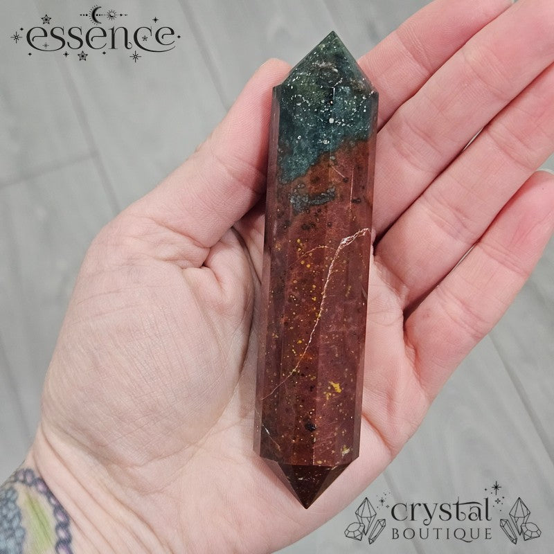 Bloodstone Double Terminated Points