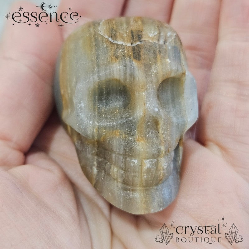 Blue Banded Calcite Skulls