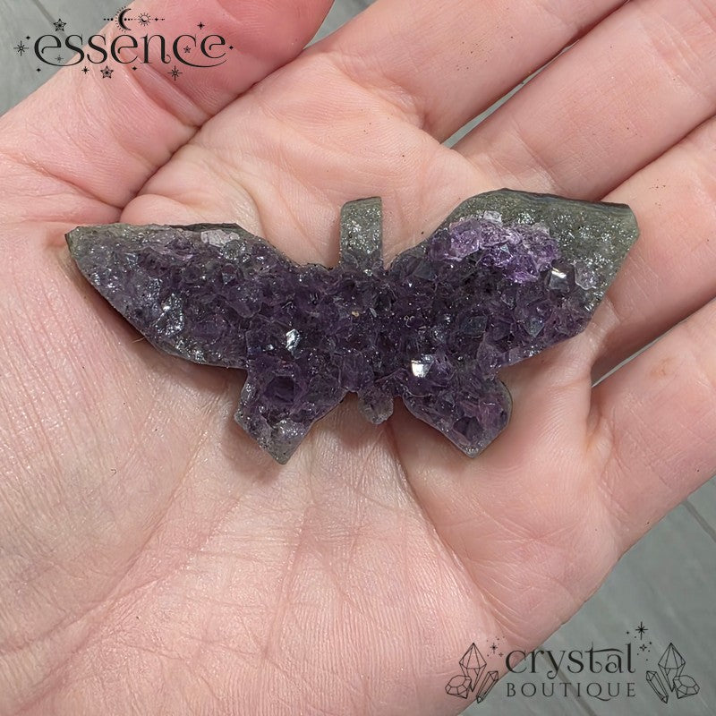 Amethyst Butterfly Carvings