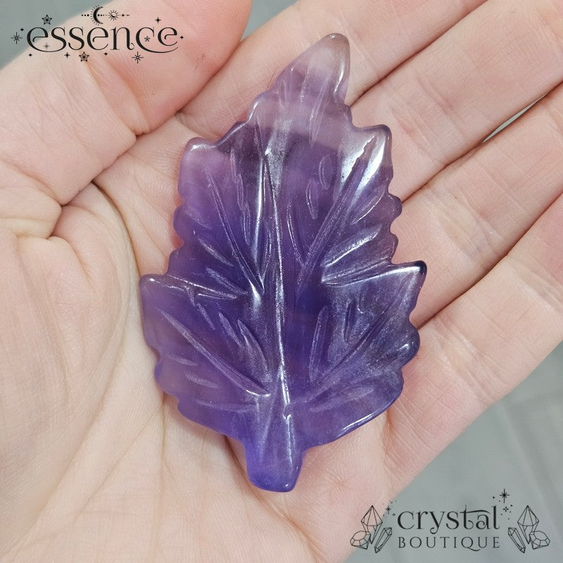 Fluorite Leaf Carvings