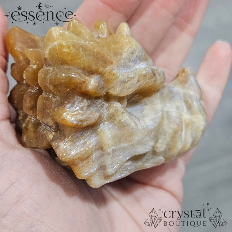 Peach Moonstone Dragon Head – 217g