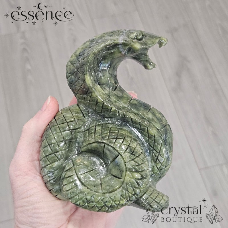 Serpentine Snake Carving