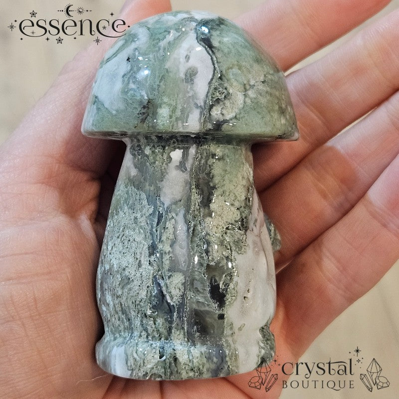 Moss Agate Mushroom