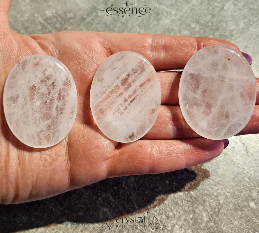 Clear Quartz Worry Stone