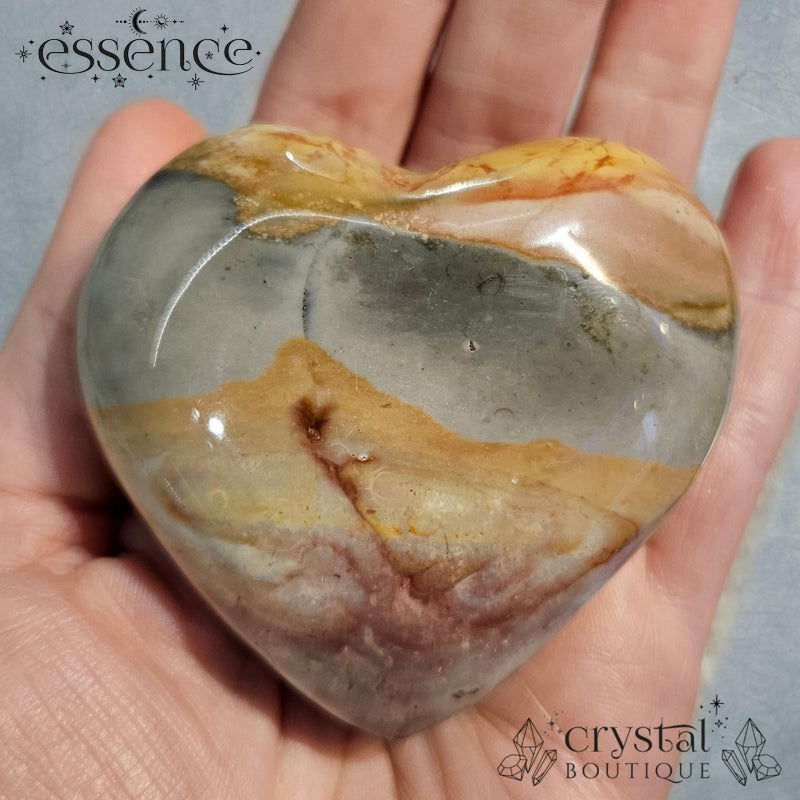 Polychrome Jasper Heart Incense Holder