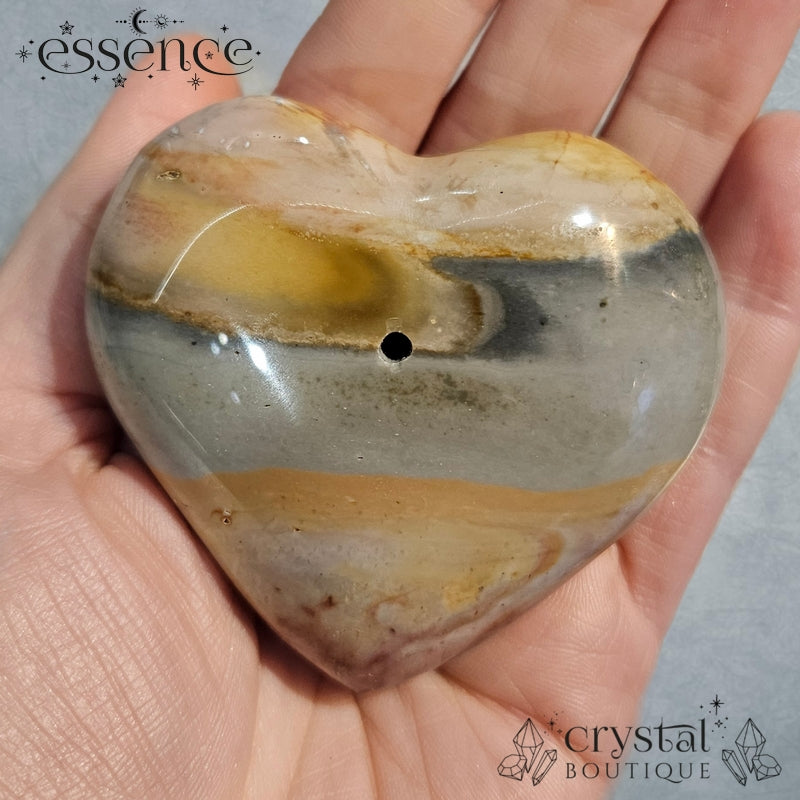 Polychrome Jasper Heart Incense Holder